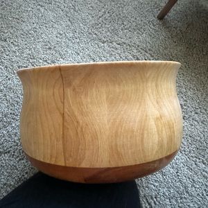Stunning solid wood bowl exclusively designed by John McLeod for Williams Sonoma